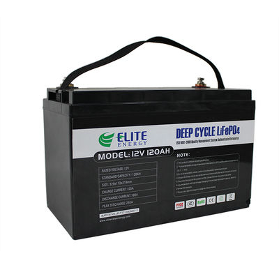 Rechargeable LFP Cell 4S 12V 120Ah RV LiFePO4 Battery Deep Cycle