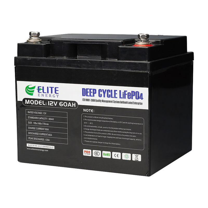 Solar Lithium Phosphate 60Ah 12V LiFePO4 Battery Pack Deep Cycle