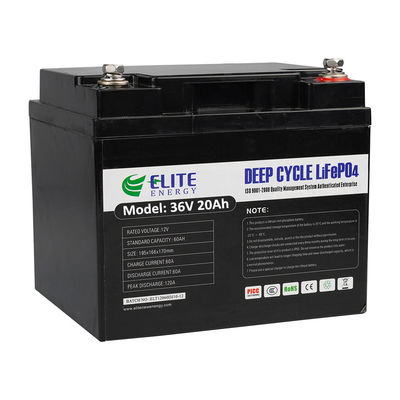 OEM CE Li Phosphate Battery RS485 IP67 36V 20Ah Li Ion Battery