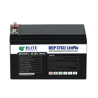 Rechargeable 12V 9Ah Li Ion Battery Pack Built-in BMS For Solar Street Light